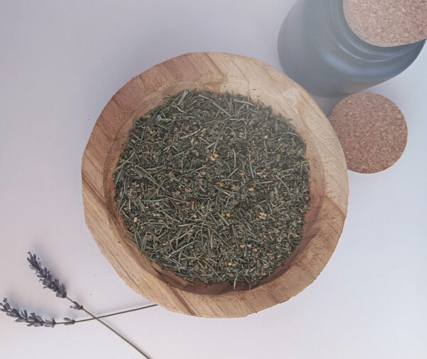 Mélange de plantes de la tisane concentration Que s'éclaire l'esprit, présenté en vrac.